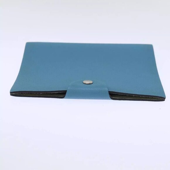 HERMES Yuris PM Day Planner Cover Leather Blue Auth - Picture 14 of 15